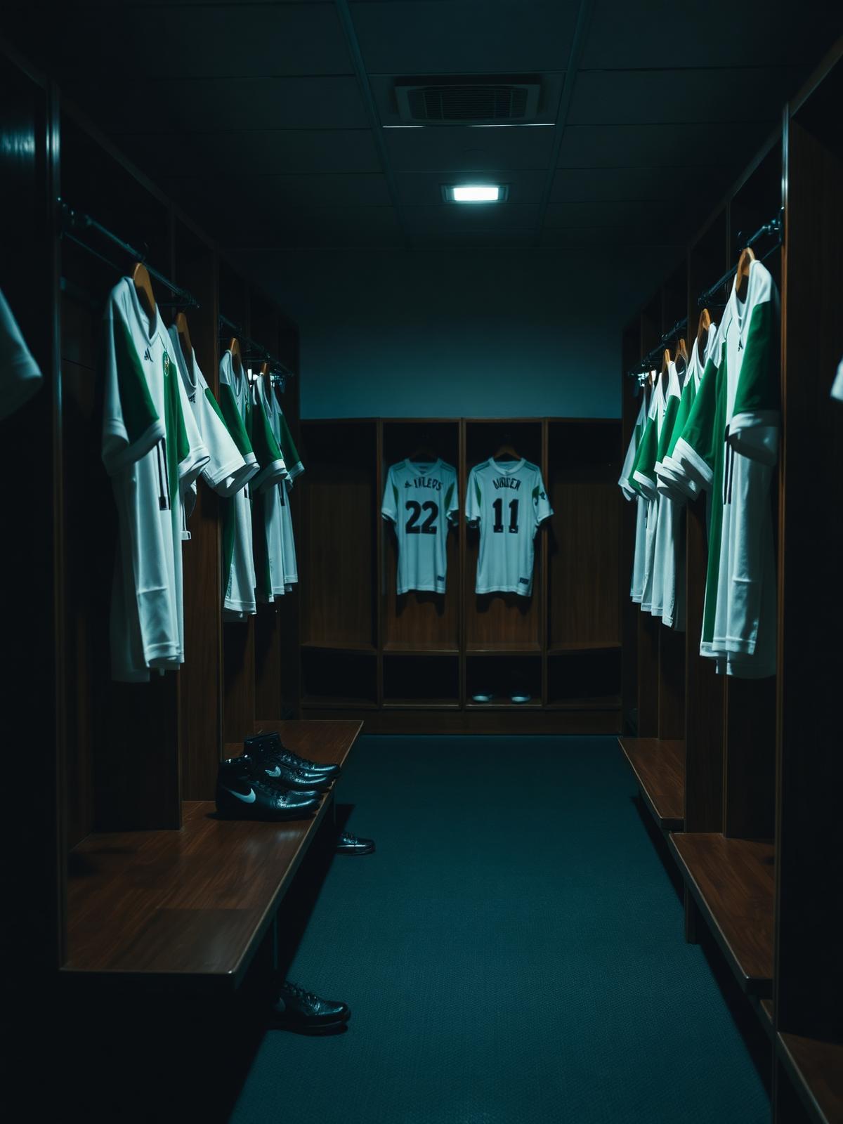 Exemple — Vestiaire avant match